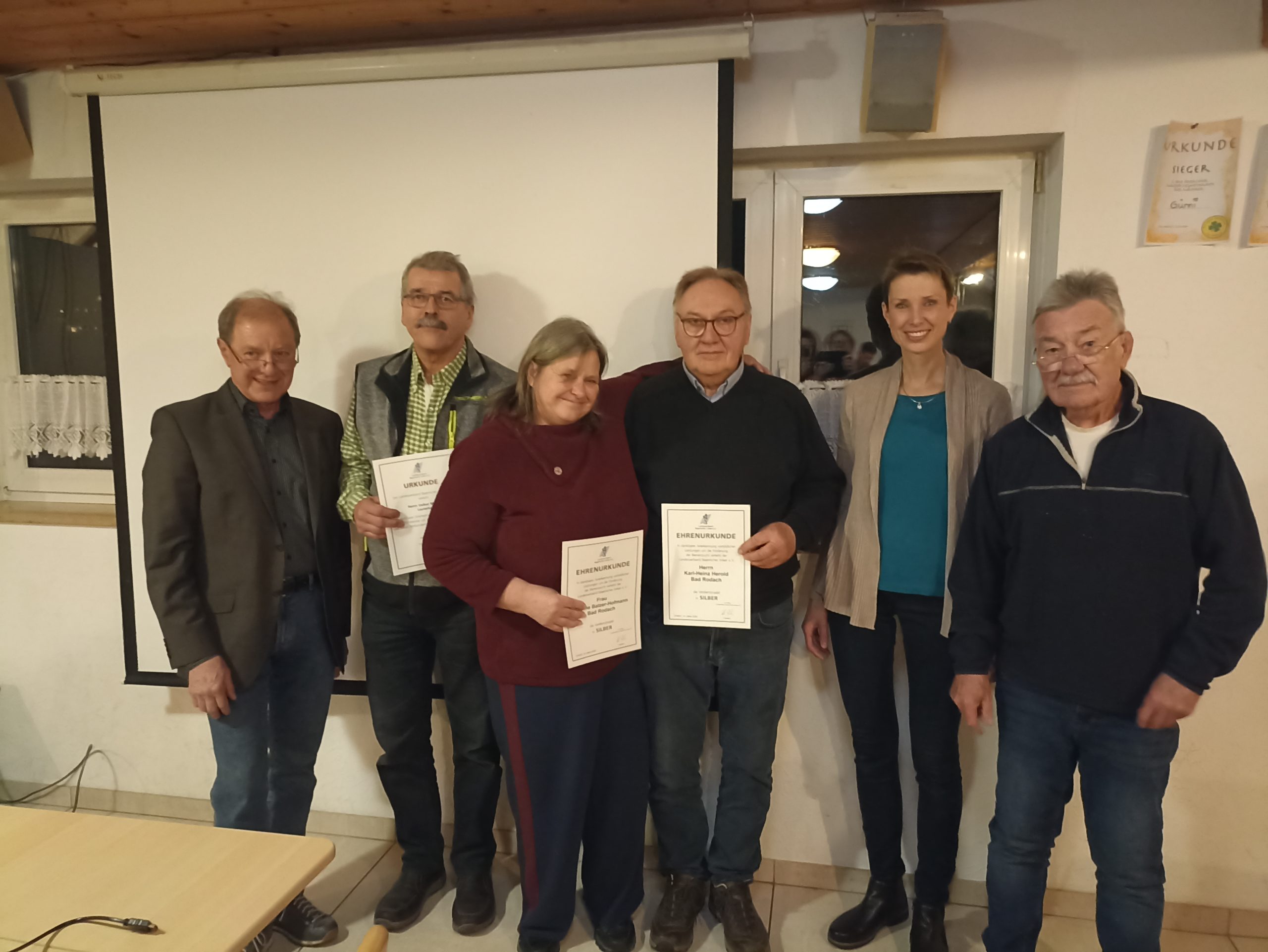 Ehrungen während der Jahreshauptversammlung